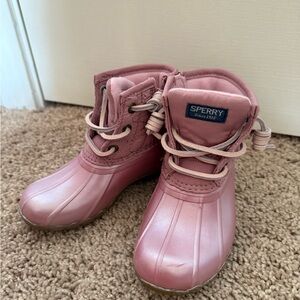 Sperry Kids mauve Pink Water Boots 9T